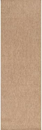 Washable Jute Rug 2x7 Natural Farmhouse Boho Design