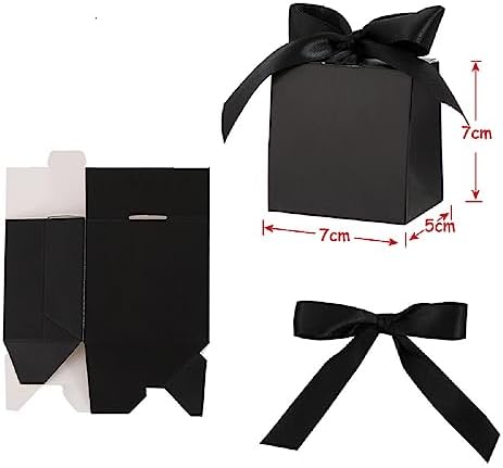 100pcs Gift Boxes with Gold Ribbon and Pearls