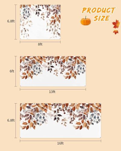 Brown Eucalyptus Leaves Garage Door Cover 7x8ft