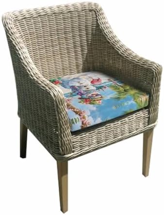 Hokiten Coastal Snowman Christmas Cushion Chair Cover Set of 4