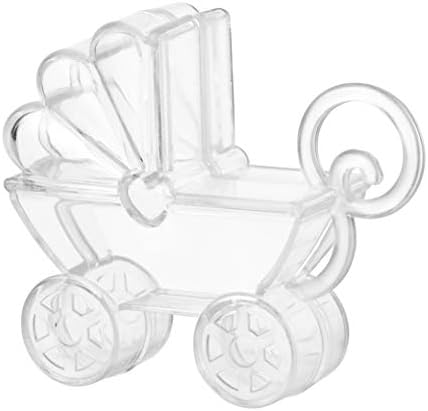 Baby Carriage Acrylic Candy Boxes 12 Pack