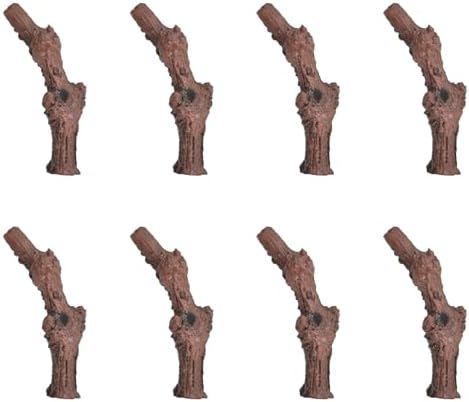 HUIANER 8pcs Mini Garden Stump Branches Decorations