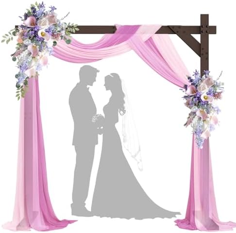 Wooden Wedding Arch 748FT Square Frame for Ceremony and Events