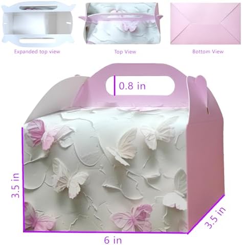 SOHOMEG 12 Piece Pink Butterfly Gift Box Set