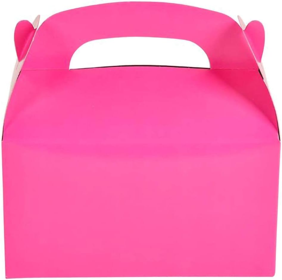 The Dreidel Company Gable Treat Boxes Pack of 25 Pink