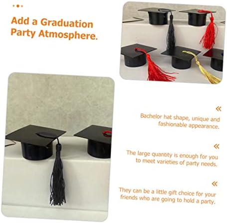 KOMBIUDA 12pcs Graduation Cap Candy Boxes with Tassels