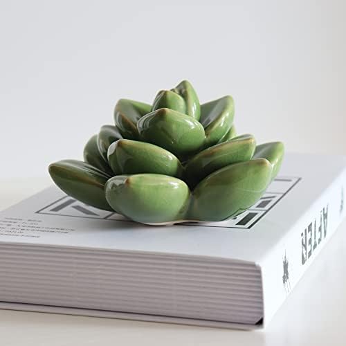 Ceramic Succulent Flower Table Top Decor with Stable Base