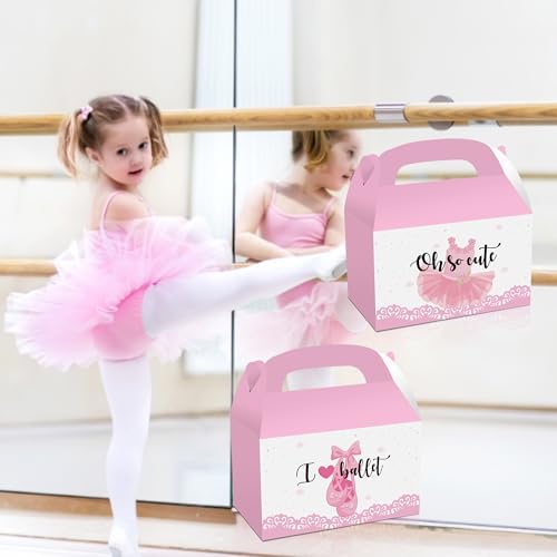 24PCS Ballerina Party Favor Treat Boxes