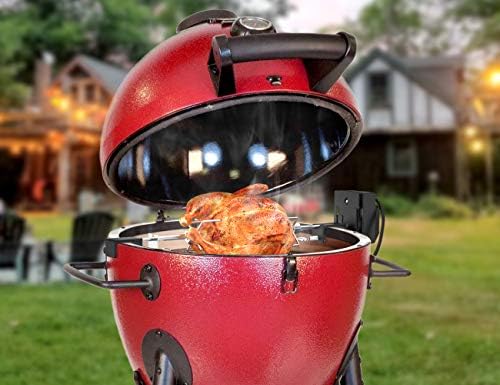 Skyflame Stainless Steel Rotisserie Kit with Motor and Accessories