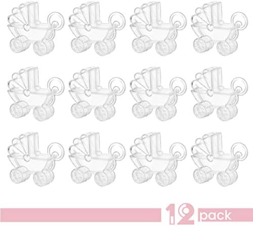 Baby Carriage Acrylic Candy Boxes 12 Pack