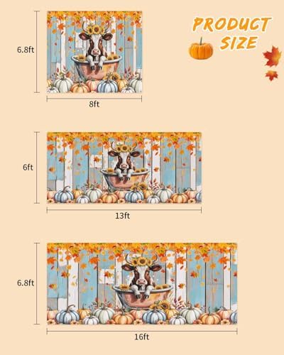 Fall Garage Door Banner Cover 7x8 Ft Thanksgiving Decor