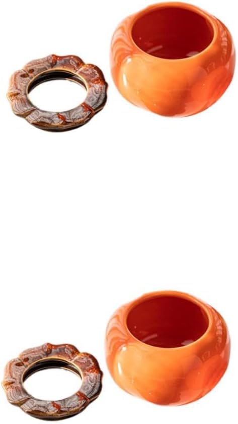 KESYOO 2 Pcs Persimmon Shape Hydroponic Flower Pots