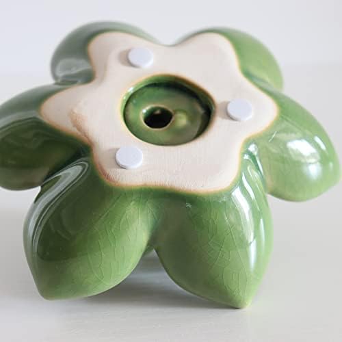 Ceramic Succulent Flower Table Top Decor with Stable Base