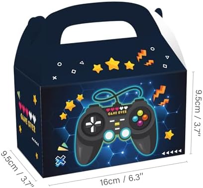 24Pcs Gaming Party Favor Boxes with Controller Design