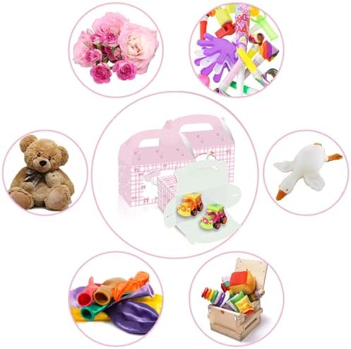 BACH AND BOUJEE 12PCS Pink Silly Goose Treat Boxes