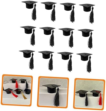KOMBIUDA 12pcs Graduation Cap Candy Boxes with Tassels
