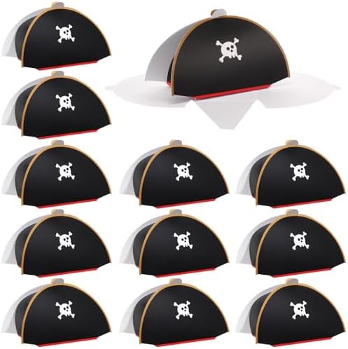 Spakon Pirate Hat Treat Boxes 12 Pack