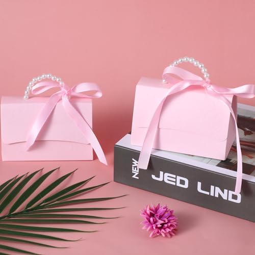 YBEATY 10 Pcs Pink Gift Boxes DIY Set for Bridesmaids