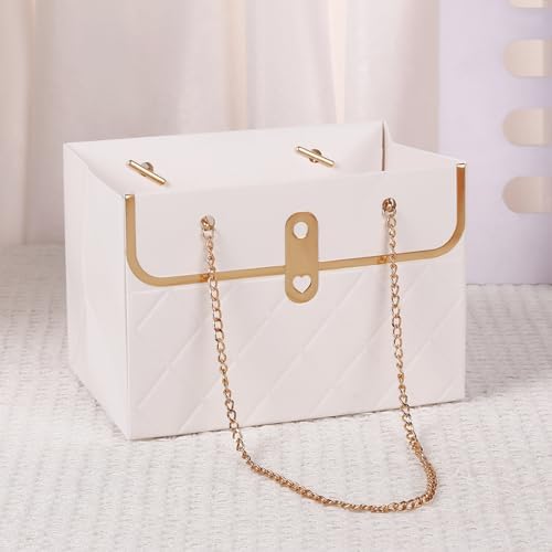 Long Xin Series 12pcs White Gift Boxes with Metal Chain