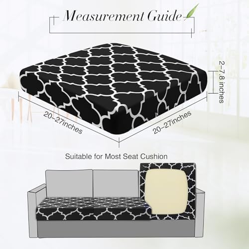 Newwiee 4 Pcs Waterproof Outdoor Cushion Covers with Moroccan Pattern