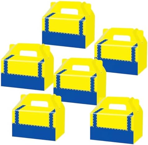 SHONHONG Yellow Cartoon Gift Boxes for Birthday Parties