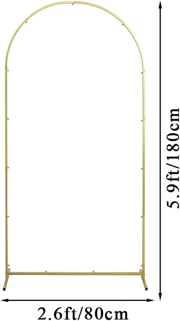 Gold Metal Wedding Arch Backdrop Stand 59x26ft