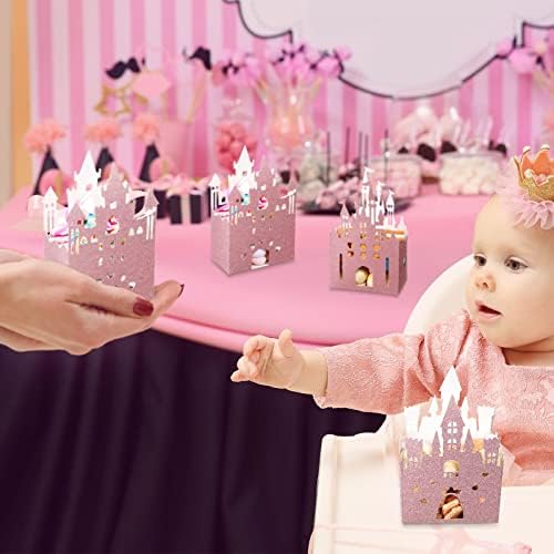 24 Piece Princess Castle Candy Boxes for Parties