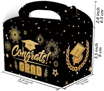 CPTBAG 12 Pack Graduation Party Favors Boxes