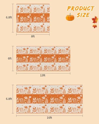 IDOWMAT Autumn Flower Leaf Garage Door Cover 7x16ft