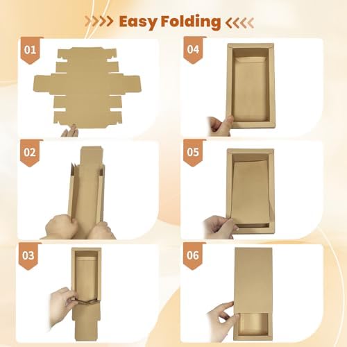 30 Pieces Kraft Paper Gift Boxes for Events and Packaging