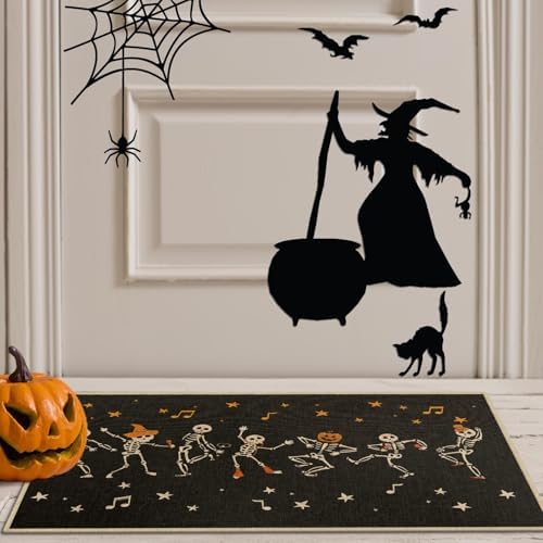 Arttown Halloween Door Mat with Skeletons Design