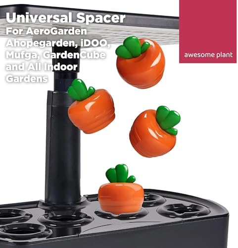 Carrot Spacer Covers for Indoor Hydroponic Systems 10 Pack