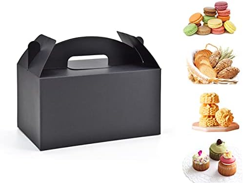 HUAPRINT Black Treat Boxes 30 Pack 945x5x5 Inches