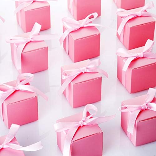 AWELL Pink Gift Candy Box Pack of 50