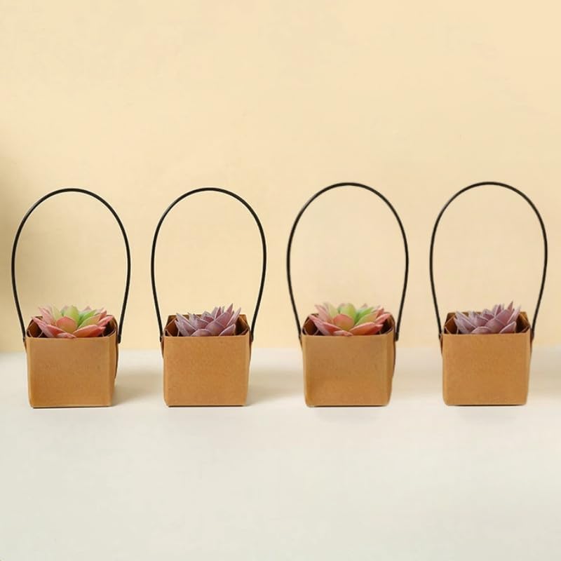 Urier 40 Piece Succulent Wraps with Handles