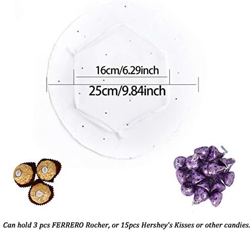 100Pcs White Organza Tulle Circles with Drawstring