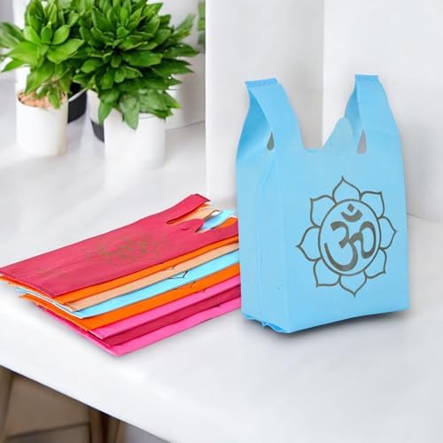 LOVENSPIRE Reusable Gift Bags with Om Print