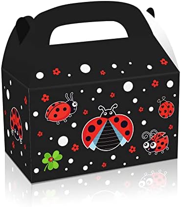 12 Pack Ladybug Party Favor Treat Boxes