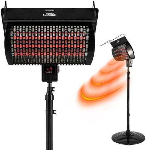 London Sunshine 1500W Electric Patio Heater with Remote Control