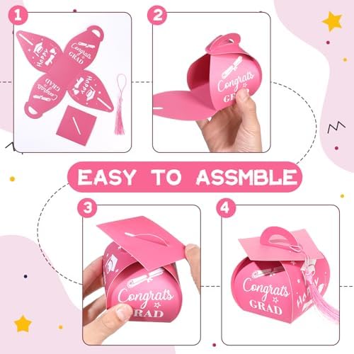 Glavatrix 40 Pcs Graduation Cap Gift Box with Tassel