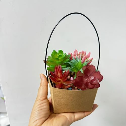 Urier 40 Piece Succulent Wraps with Handles