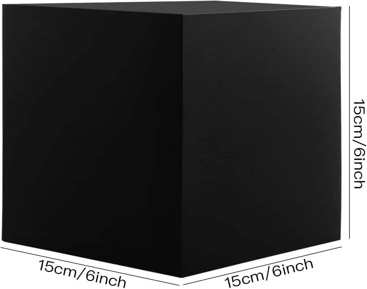 15 Pcs Black Gift Boxes with Lids for Wedding and Birthday
