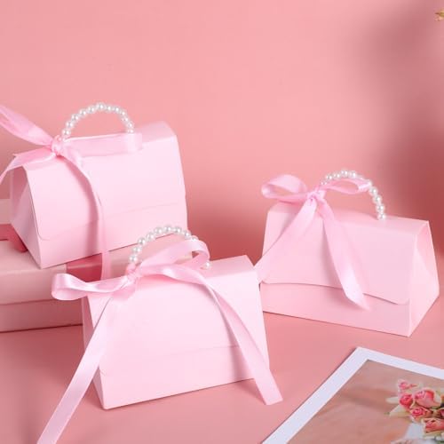 YBEATY 10 Pcs Pink Gift Boxes DIY Set for Bridesmaids