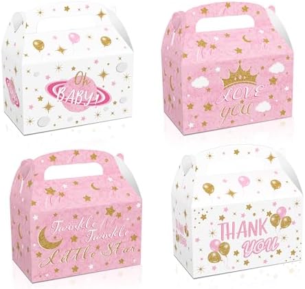 12PCS Moon and Star Baby Shower Favor Boxes