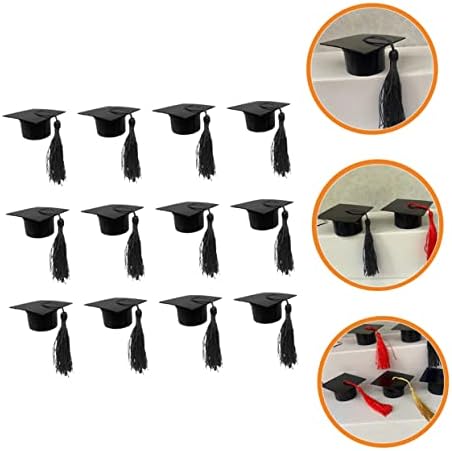 KOMBIUDA 12pcs Graduation Cap Candy Boxes with Tassels