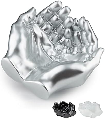 Hand Shaped Succulent Planter Pot - Silver
