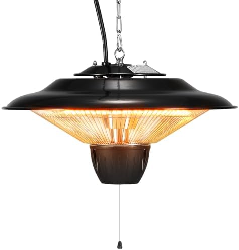 VEVOR Hanging Patio Heater 1500W Infrared Ceiling Heater