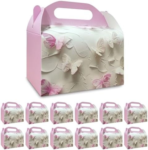 SOHOMEG 12 Piece Pink Butterfly Gift Box Set