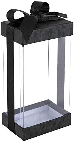 Hammont Clear Gift Box 6 Pack - Black 75x375x25