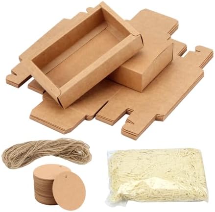 20Pcs Kraft Paper Drawer Box Set for Gifts